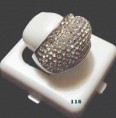 116 - Anel cravejado com Strass